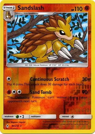 Unbroken Bonds Sandslash #84/214 reverse holo